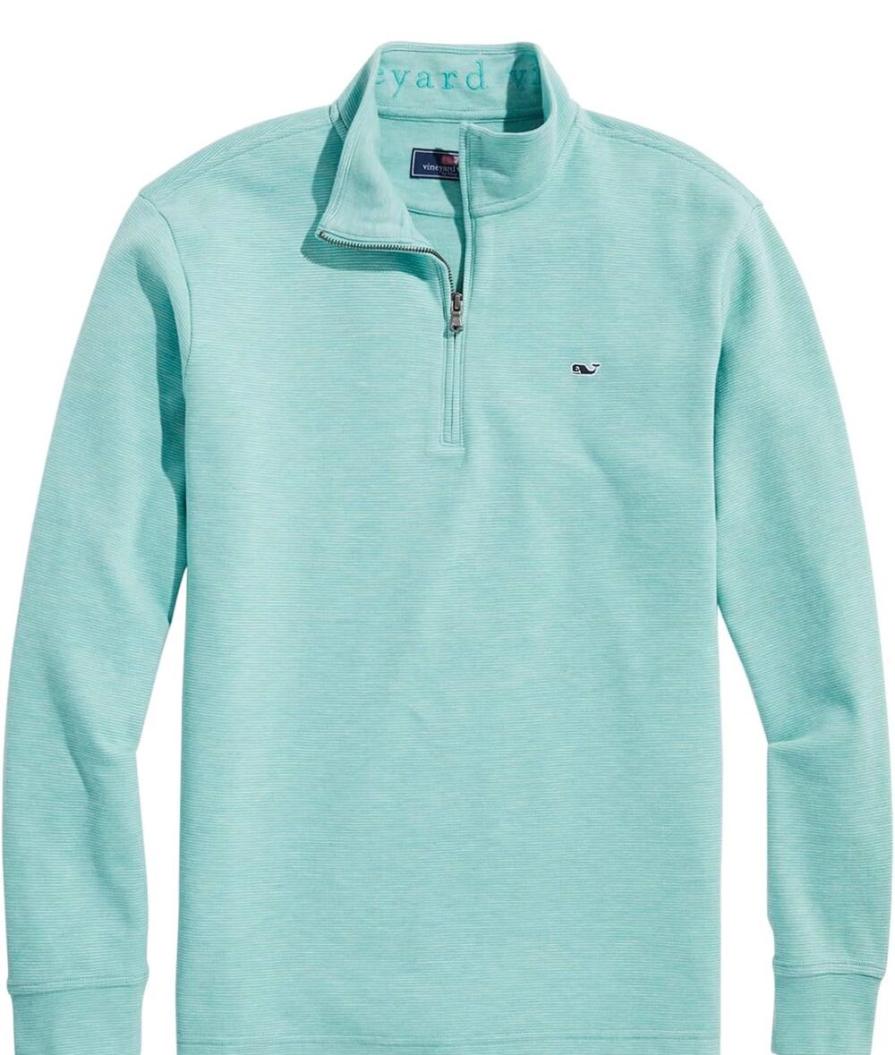 VINEYARD VINES Mens Saltwater 1/4 ZipPullover Sweater Size L